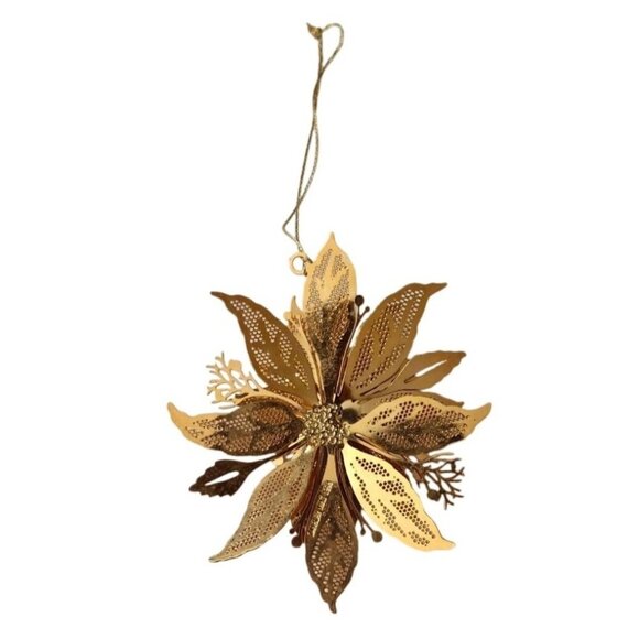 Danbury Mint 1998 Gold 23K Plated 3D Christmas 7 Ornaments - Picture 5 of 15